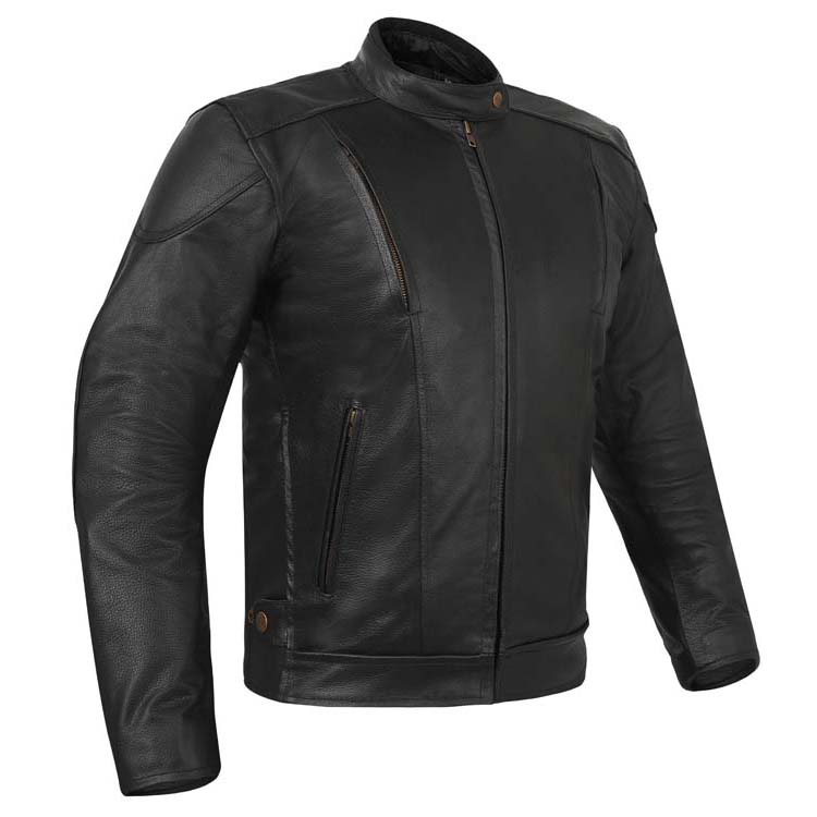 Torque Leather Motorcycle Jacket with Vents and Armour