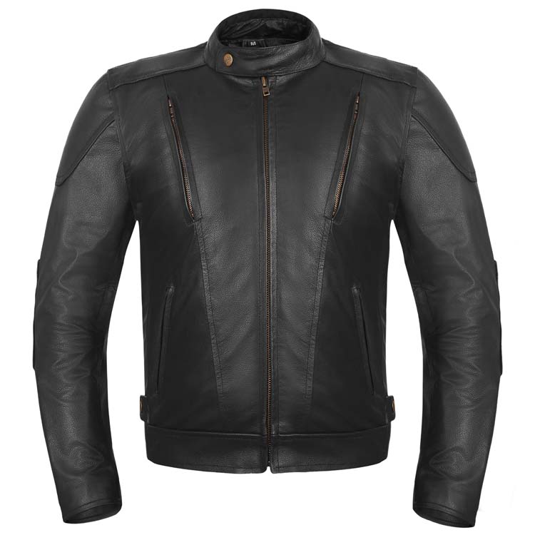 Leather Motorcycle Jacket with Vents and Armour in Australia