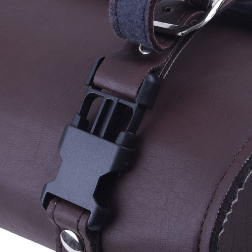 Square Brown Recon Leather Tool Bag