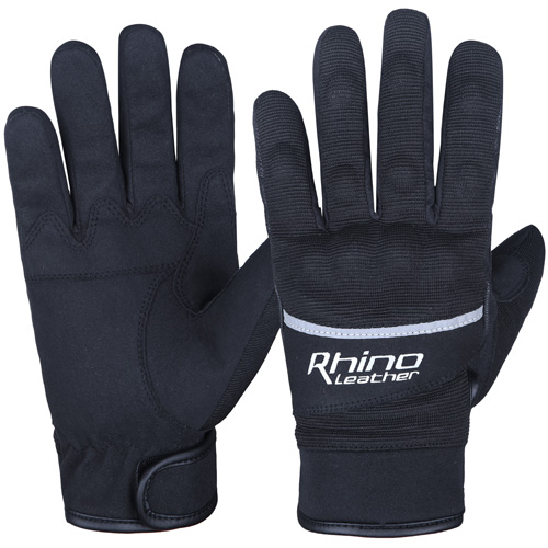 Black Lightweight Waterproof Motorcycle Gloves with knuckle protection