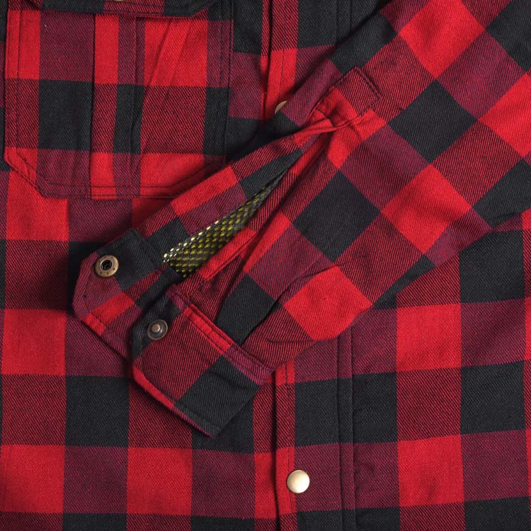 Krypton Protective Motorcycle Red Shirt Image 3