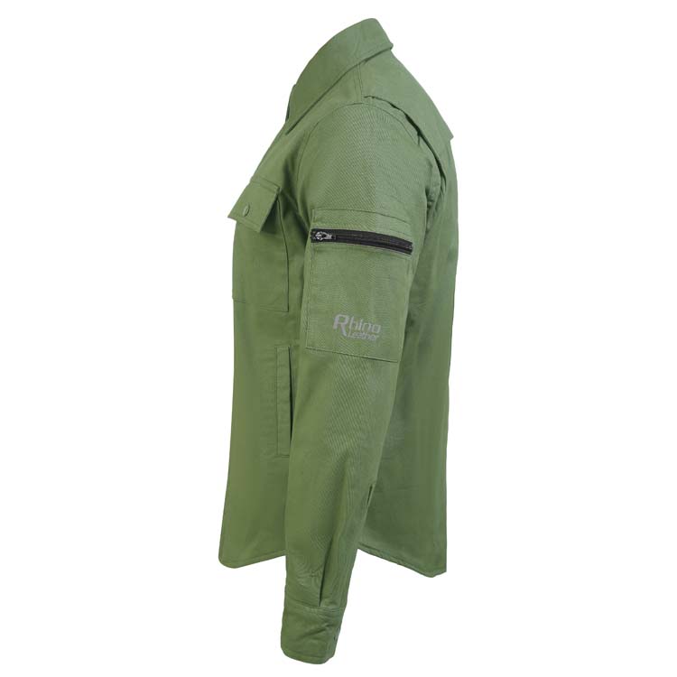 Fully lined protective motorcycle shirt sideviwe
