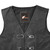 Black Leather Vest with metal clasps