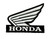 HONDA Black & White Wings Logo Biker Embroidered Patch