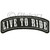 Live to Ride Rocker Motorcycle Patch