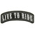 Live to Ride Rocker Motorcycle Patch