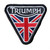 Triumph Triangle Flag Motorcycle Embroidered Patch