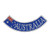 Australia Red White Blue Bottom Rocker Biker Embroidered Patch