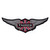 Triumph Motorcycle Embroidered Patch -Wings Large