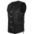 Black Leather Motorcycle Vest