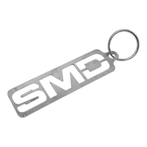 SMD Premium Brushed 18-Gauge Stainless Steel Keychain