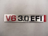 V6 3.0 Emblem- Toyota V6 3.0L 3VZ-E O.E.M. Engine Badge (1987-1995) 11291-65010

