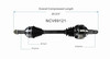 CV Axle- Toyota Avalon & Camry Front Left CV Axle Shaft w/ABS (1994-1996) NCV69121