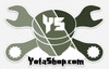 Green Stripe Sticker- YotaShop Green Stripe Piston w/Wrenches 6"x 4" Sticker YS-OG-6x4