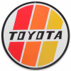 Metal Sign - TOYOTA TRD Retro Stripe Round Metal Sign 90229049
