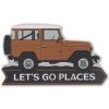 Wood Sign - TOYOTA Let's Go Places Wood Sign 90230297