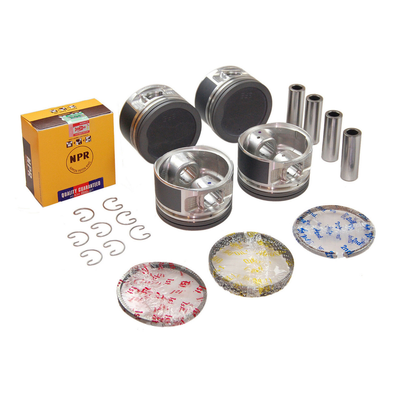 Piston Set Toyota 2.4L 2RZFE NPR Piston Set with Rings (1995