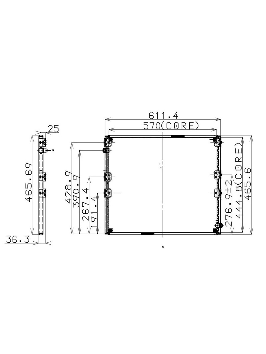 A/C Condenser - Toyota 4Runner (1996-2002) A/C Condenser 88461-35050