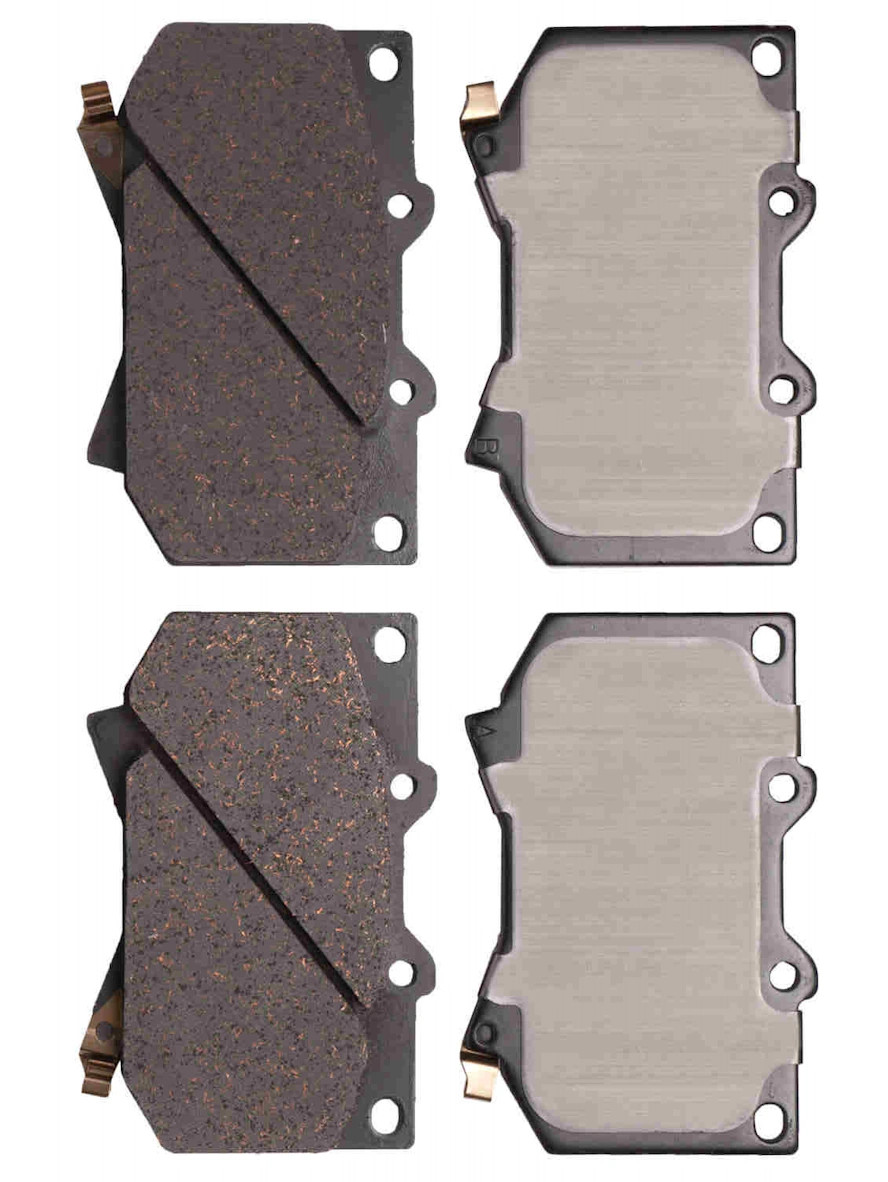 Brake Pads- Toyota V6 3.4L, V8 4.7L Sequoia & Tundra Front Ceramic Brake Pad Set (2001-2002) AD0812