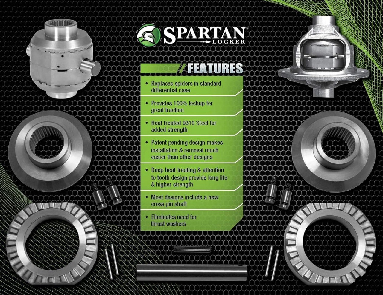 Spartan Locker- Toyota 2.4L 22R & 22RE 4Runner & Pickup Truck Spartan Locker for 4 Cylinder Differential (1979-1995) SL T8-30