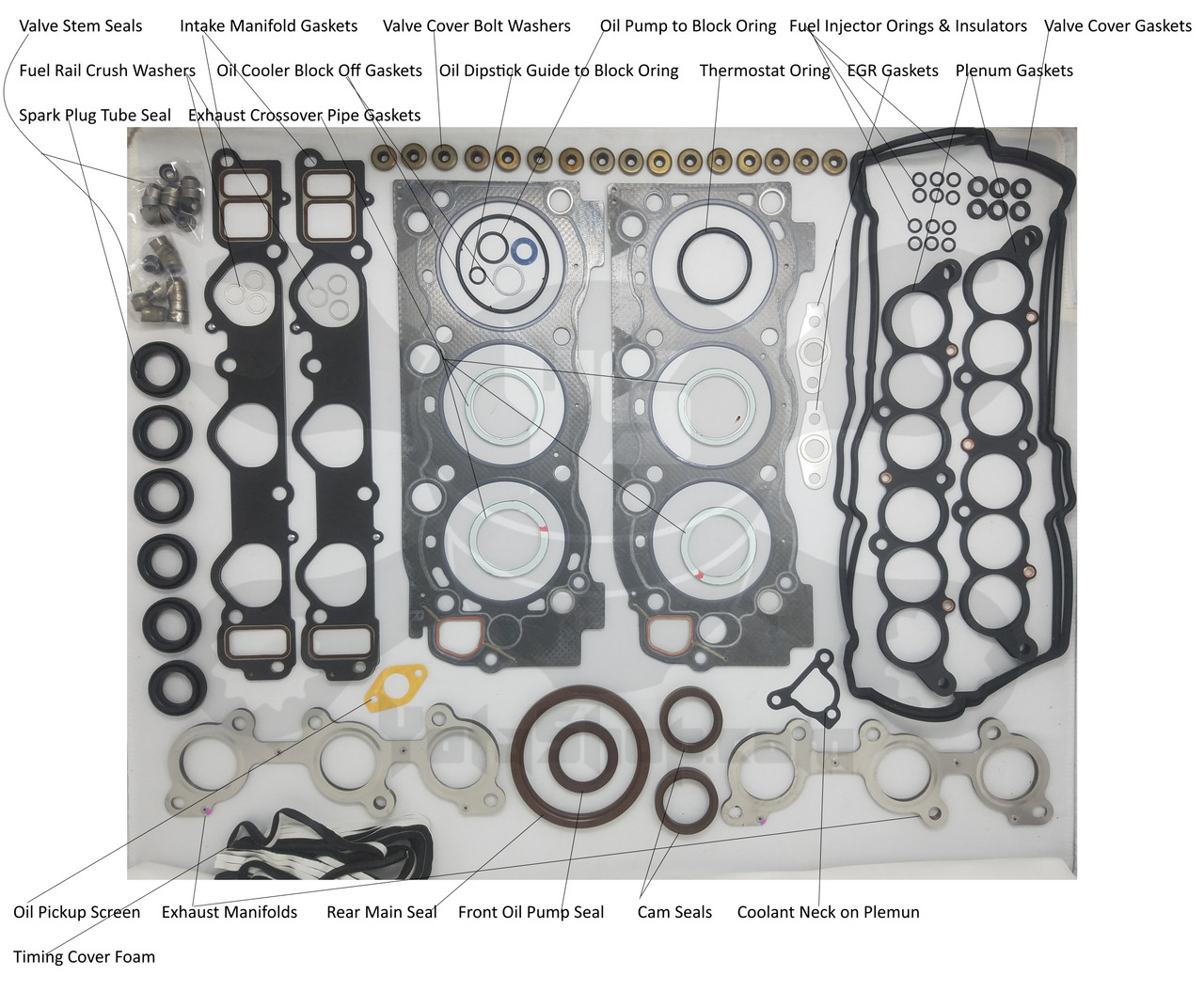 Gasket Set- Toyota 3.4L 5VZFE 4Runner, T100  Tacoma OEM Full Engine Gasket  Set (1994-