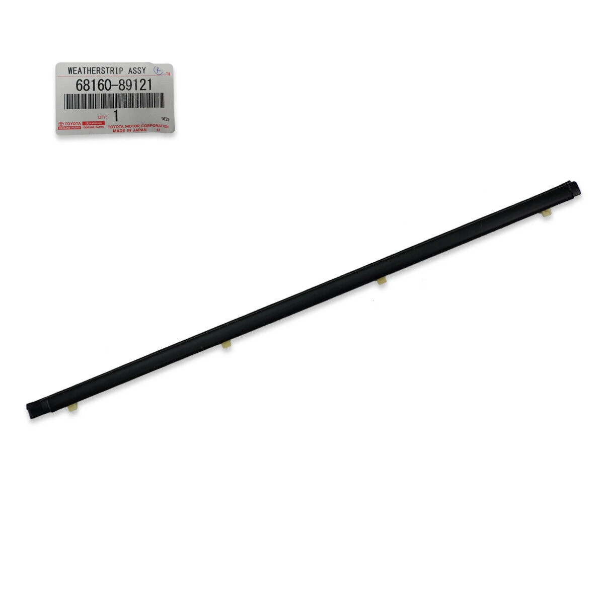 Weatherstrip Door- Toyota 4Runner & Pickup Truck Front Door Glass Outer Weatherstrip (1989-1995) 
