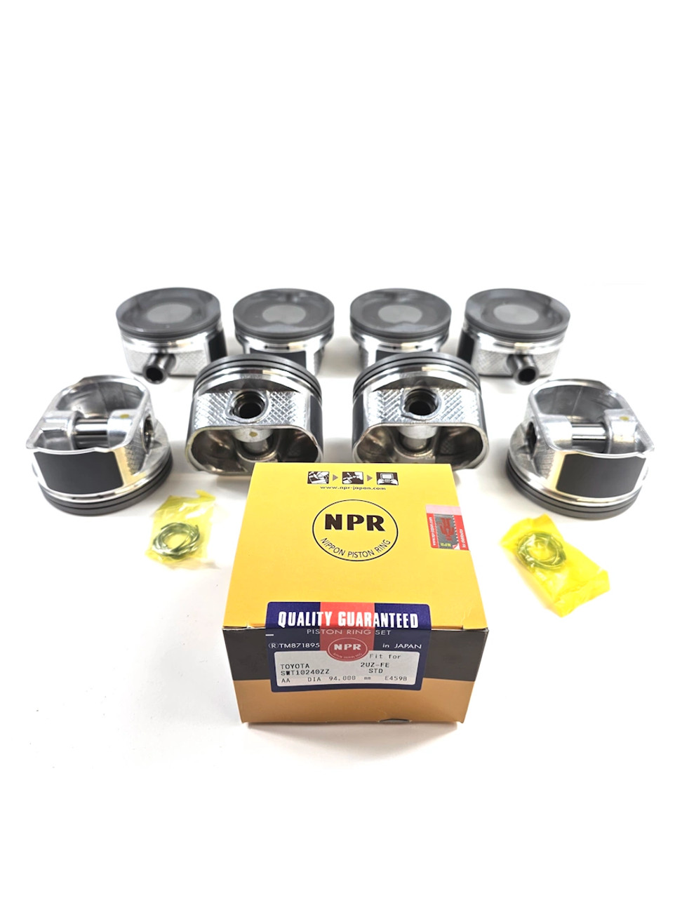 Piston Set- Toyota v8 4.7L 2UZ Piston Set w/Rings (2004-2009) 10-912-0