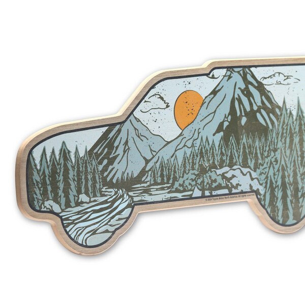 Wood Sign - TOYOTA 4Runner Mountain Scene Wood Sign 90221433