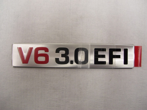 V6 3.0 Emblem- Toyota V6 3.0L 3VZ-E O.E.M. Engine Badge (1987-1995) 11291-65010

