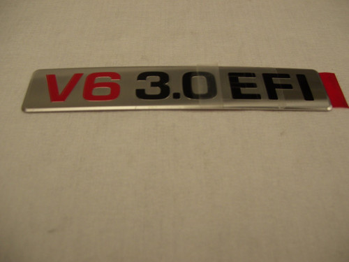 V6 3.0 Emblem- Toyota V6 3.0L 3VZ-E O.E.M. Engine Badge (1987-1995) 11291-65010

