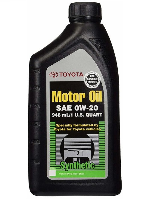 Motor Oil- Toyota 0W-20 Fully Synthetic Motor Oil 00279-0WQTE-01