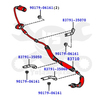 Speedometer Cable Toyota 2.4L 22RE 4Runner & Pickup Truck Speedometer