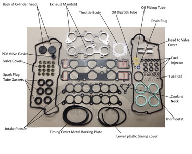 Gasket Set - Toyota 4Runner, T100, Tacoma, Tundra V6 3.4L, 5VZ (1995-2004) Long Block Install Gasket Set  Kit-2023