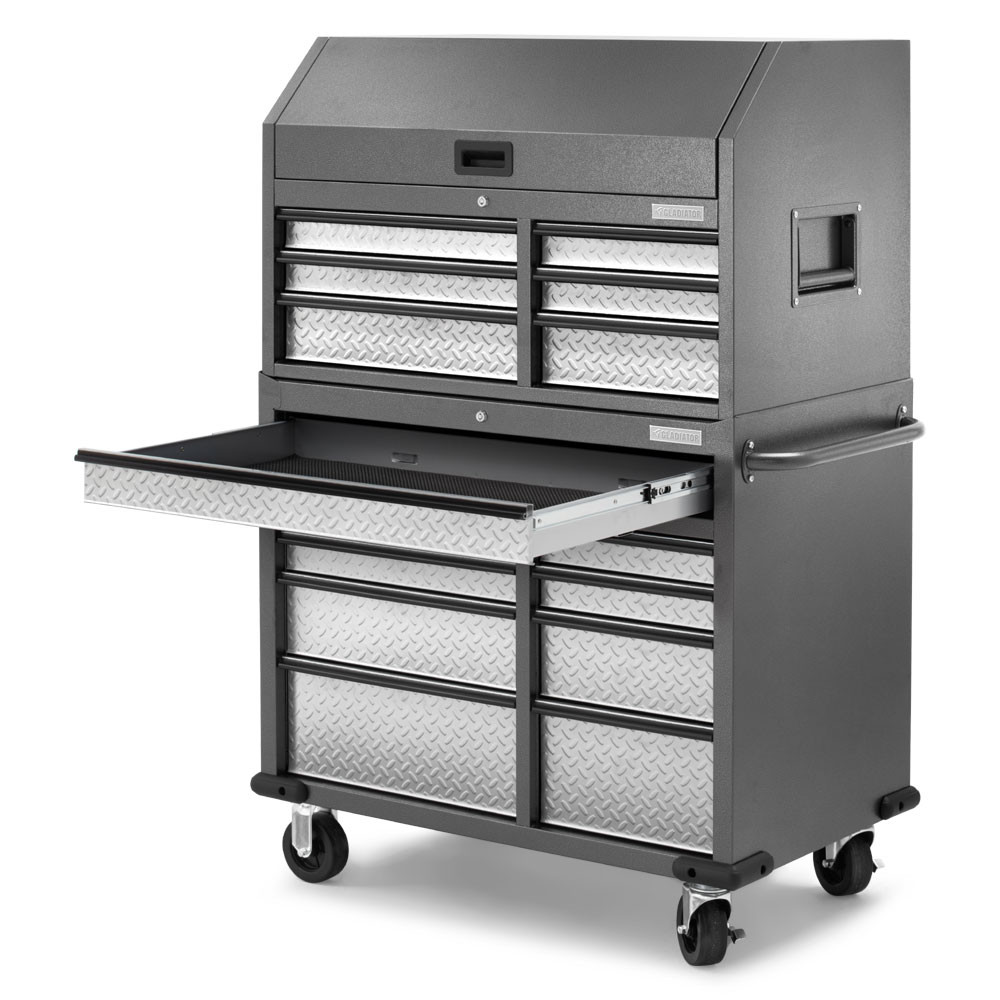 Gladiator 41" 15 Drawer Mobile Tool Chest Combo Gladiator 41" 15 Drawer Mobile Tool Chest Combo