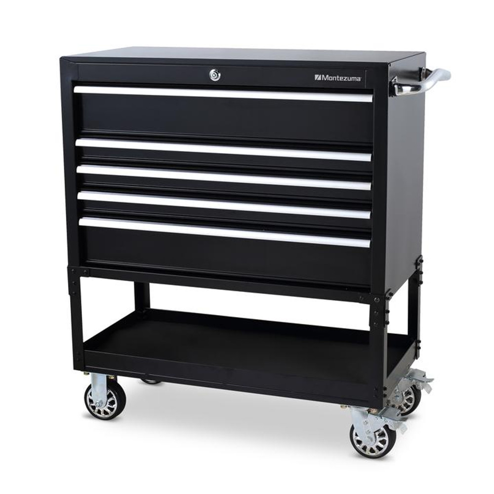 Montezuma 36" 5-Drawer Utility Cart