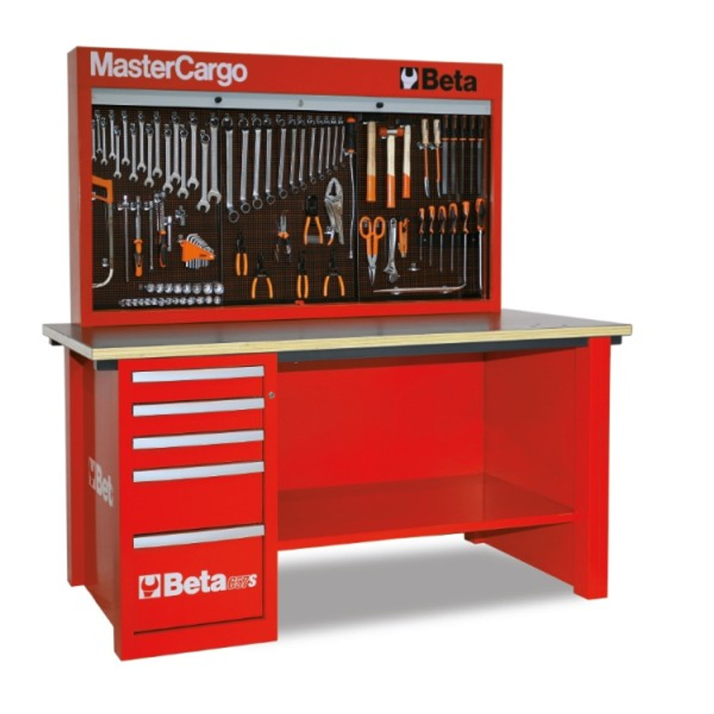 Beta Tools C57SA-R MasterCargo 5-Drawer Workbench - Red