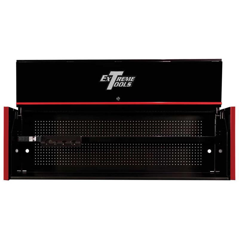 Extreme Tools RX Series 72" x 30" Deep Hutch - Black w/Red Handle