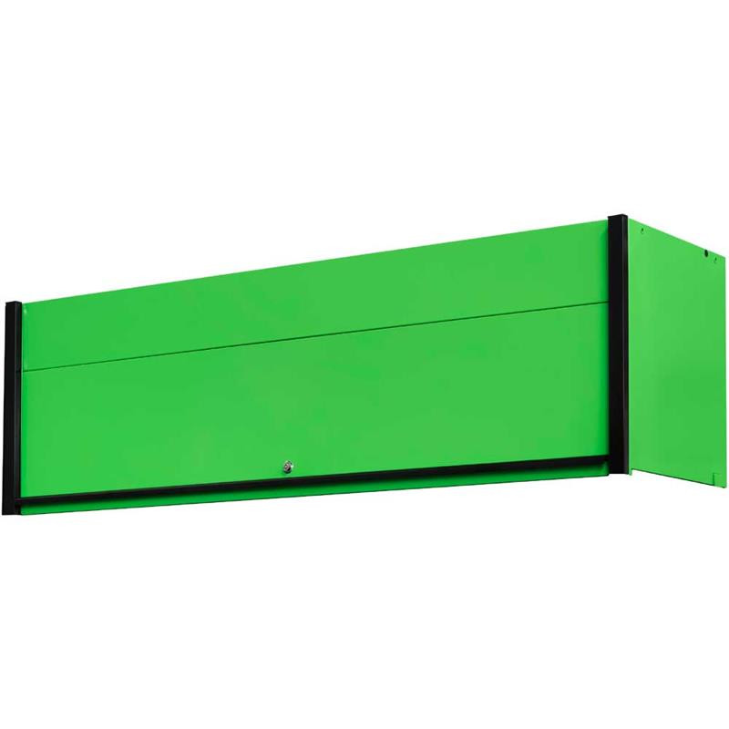 Extreme Tools DX Series 72" x 21" Deep Triple Bank Hutch - Green w/Black Drawer Pulls