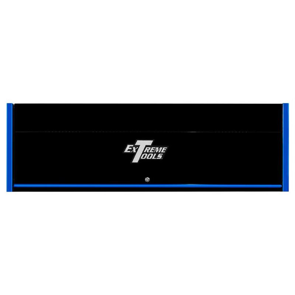 Extreme Tools RX Series 72" x 25" Deep Triple Bank Hutch - Black w/Blue Handle Extreme Tools RX Series 72" x 25" Deep Triple Bank Hutch - Black w/Blue Handle