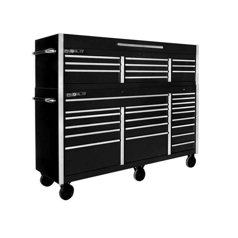 Proslat MCS 73" Rolling Tool Chest Combo - Black