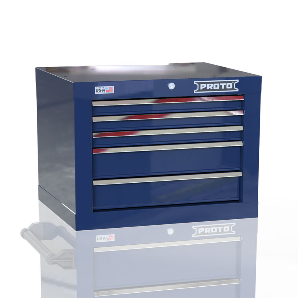 Proto Velocity 27" 5-Drawer Single Bank Top Chest - Blue Proto Velocity 27" 5-Drawer Single Bank Top Chest - Blue