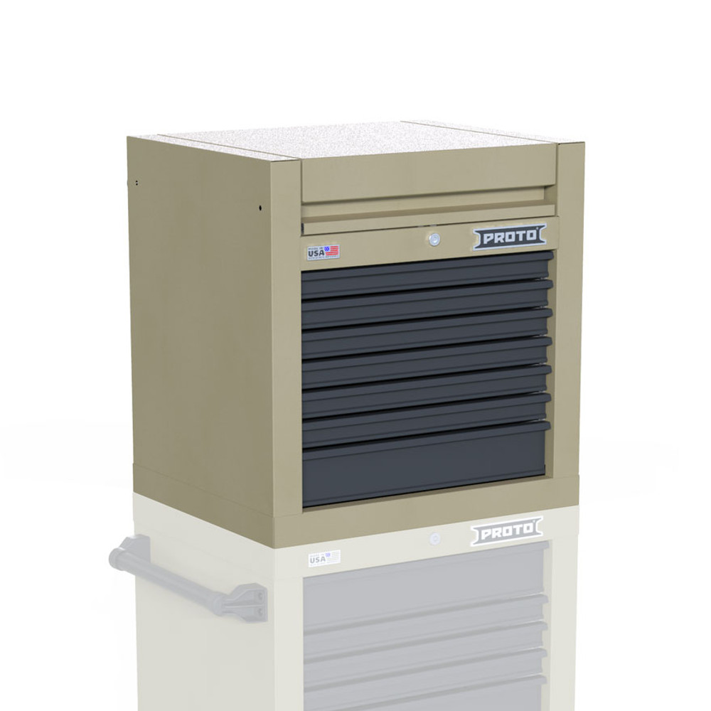 Proto Velocity 27" 7-Drawer Single Bank Top Chest - Desert Tan