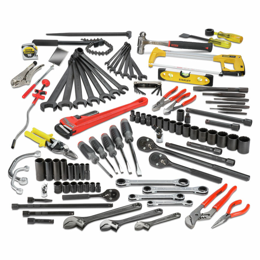 PROTO 107 PIECE RAILROAD PIPE FITTER'S SET WITH TOOL BOX