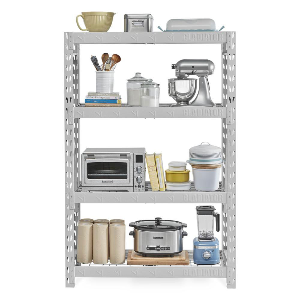 Gladiator 48" White Tool-Free Rack Shelf Gladiator 48" White Tool-Free Rack Shelf