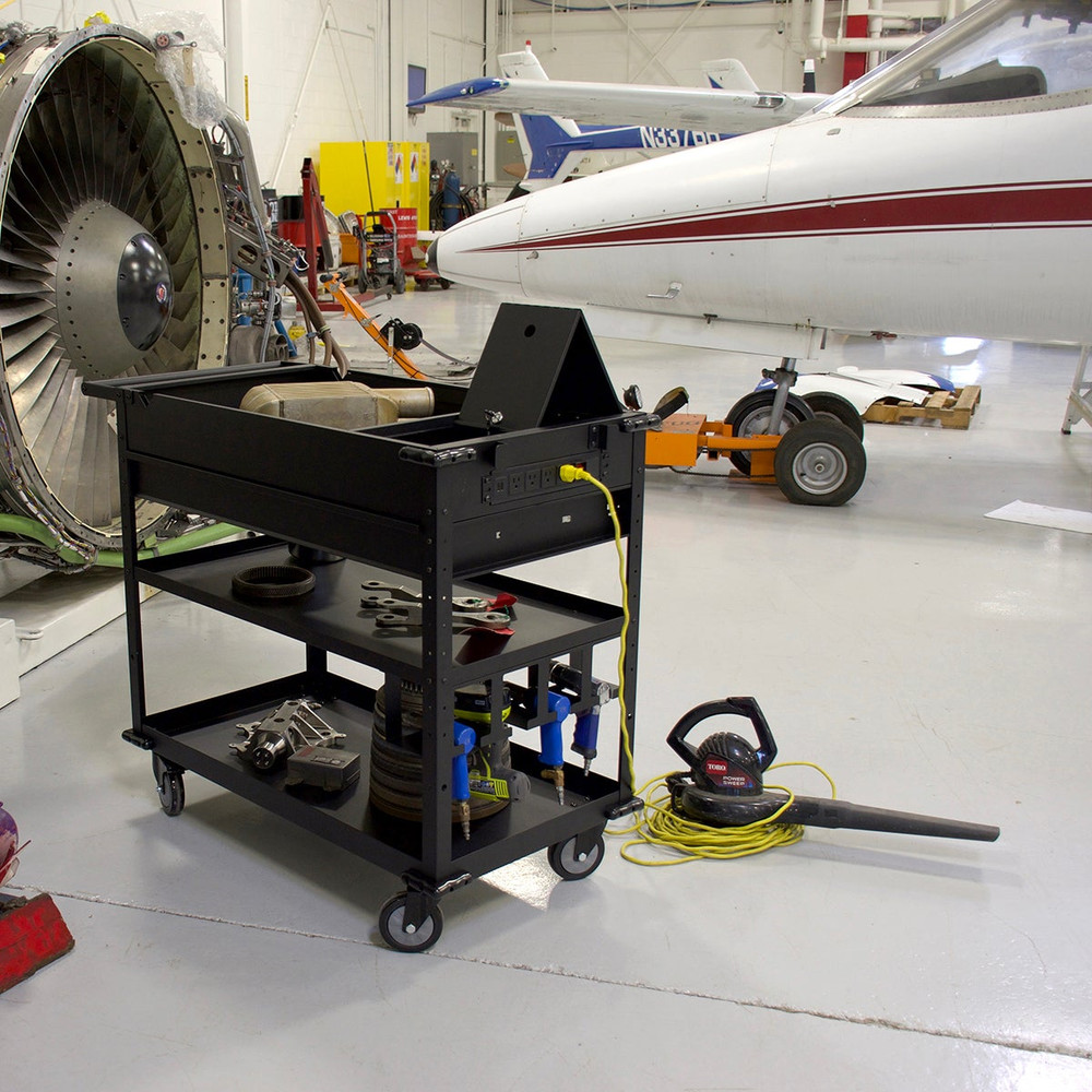 Montezuma 40" Mobile Work Cart with Power Tool Holder