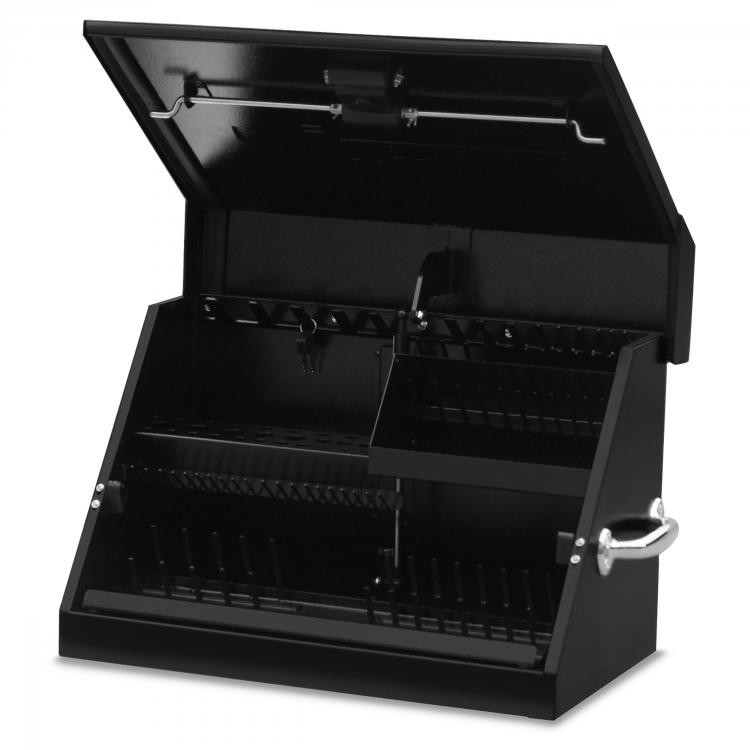 Montezuma 23''x14'' Portable Steel Toolbox – Black