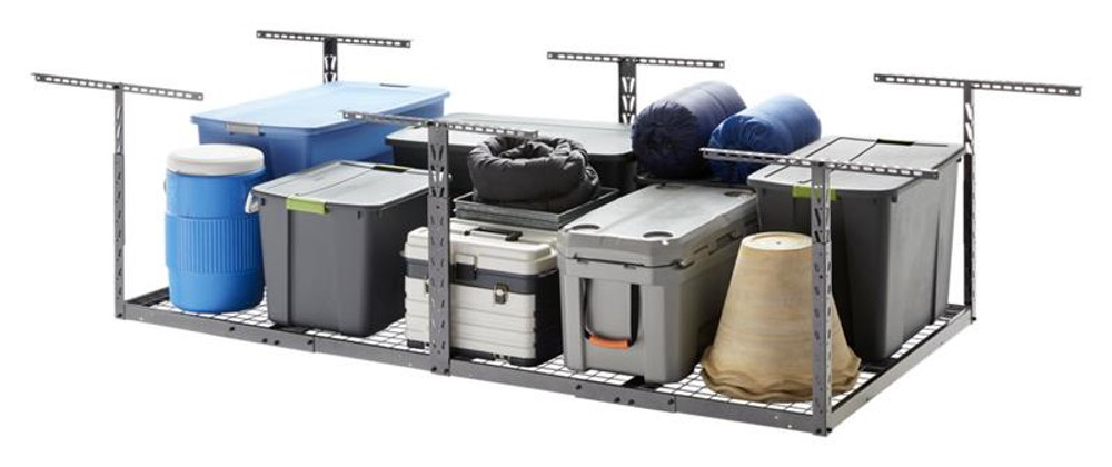 Gladiator Overhead GearLoft Storage Rack 4' X 8' - Hammered Granite