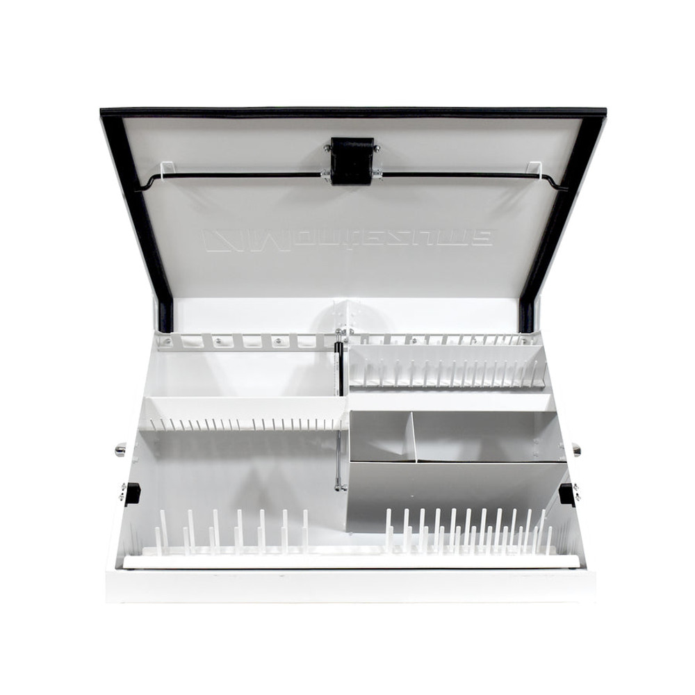 Montezuma 30" x 15" Portable Steel Toolbox - White Montezuma 30" x 15" Portable Steel Toolbox - White