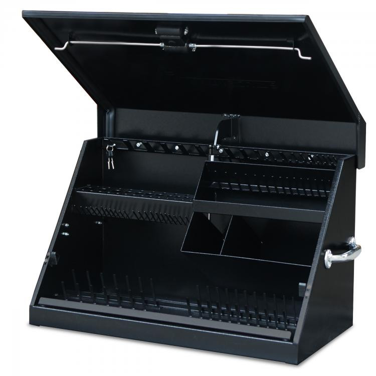Montezuma 30" x 15" Portable Steel Toolbox - Black