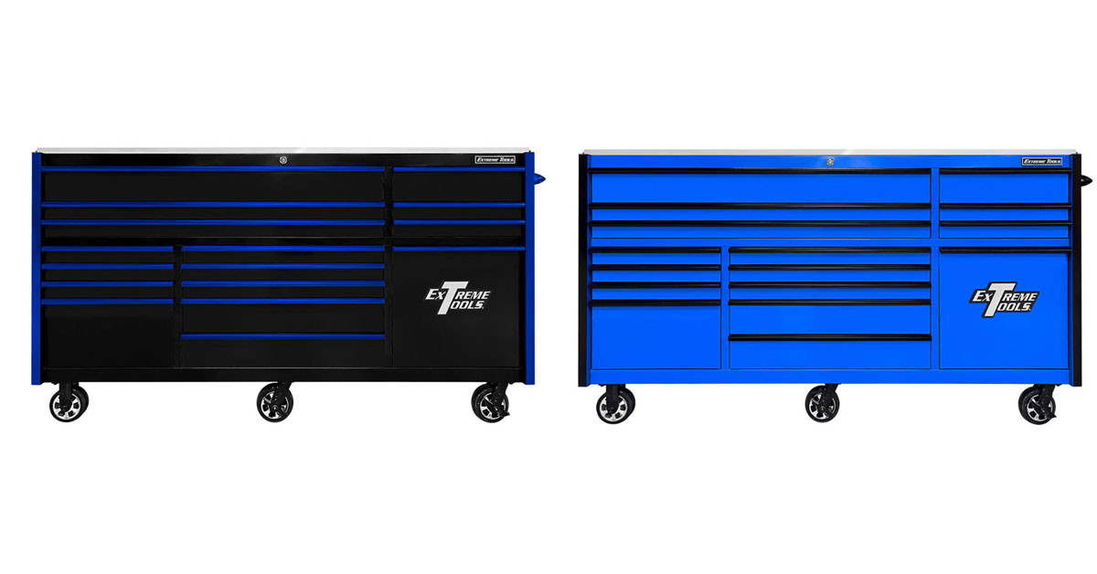Extreme Tools 84" RXQ Series  16-Drawer Roller Cabinet